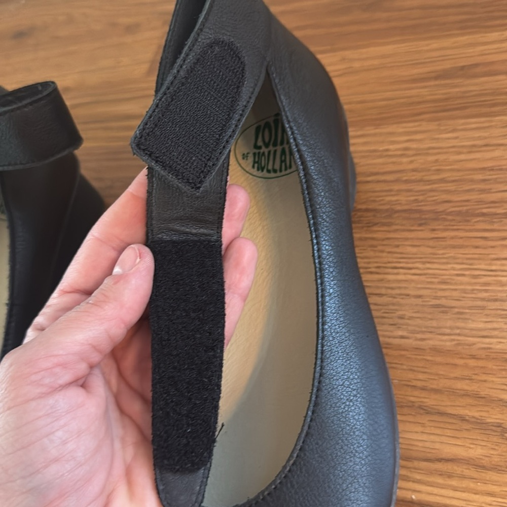 Loints Of Holland Sydney Wedge Ankle Strap Womens Black Nappa Leather EU 41 Shoe - Picture 9 of 12